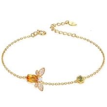 Load image into Gallery viewer, Citrine Bee Bracelet