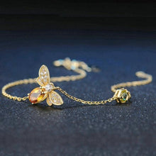 Load image into Gallery viewer, Citrine Bee Bracelet