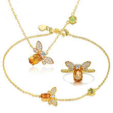 Load image into Gallery viewer, Citrine Bee Jewelry Set