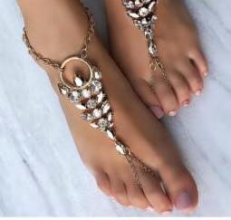 Crystal Barefoot Sandal