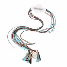 Load image into Gallery viewer, California Leather Tassel Necklace