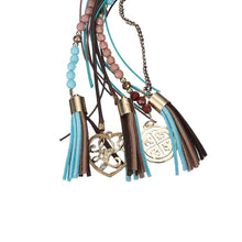 Load image into Gallery viewer, California Leather Tassel Necklace