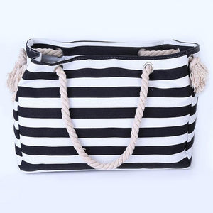 Canvas and Rope Handbag