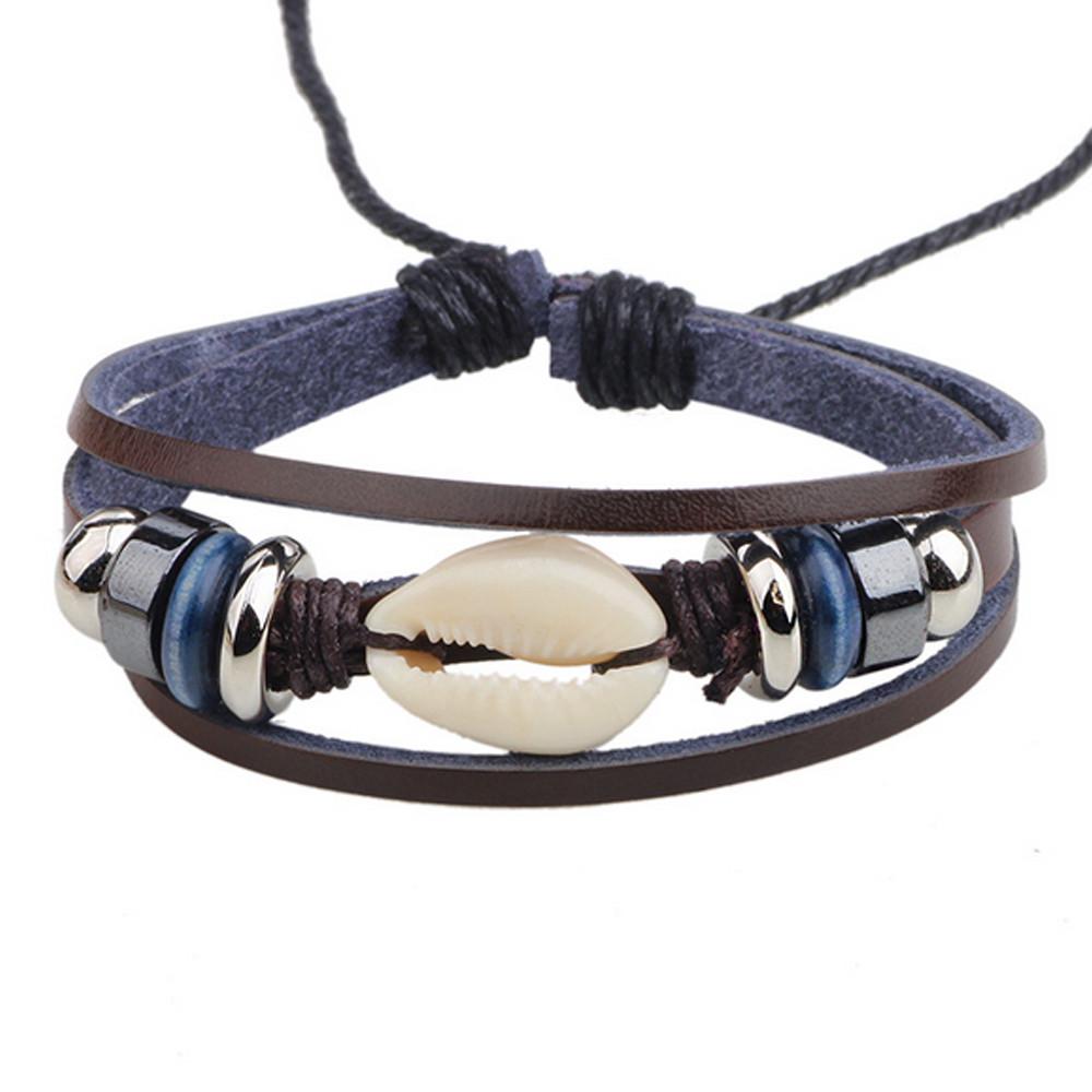 Cowrie Shell and Hematite Bracelet