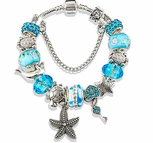 Blue Crystal Ocean Bracelet