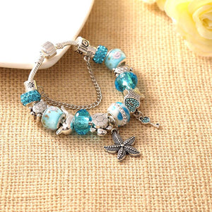 Blue Crystal Ocean Bracelet