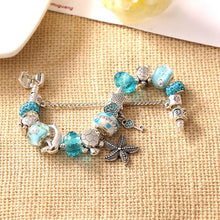 Load image into Gallery viewer, Blue Crystal Ocean Bracelet