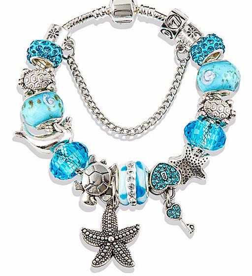 Blue Crystal Ocean Bracelet