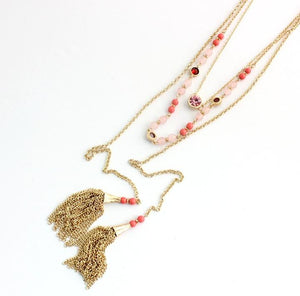 Double Tassel Necklace