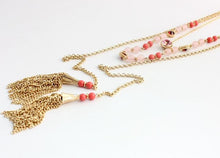 Load image into Gallery viewer, Double Tassel Necklace