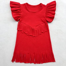 Load image into Gallery viewer, Girls' Tassel Dress