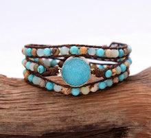 Load image into Gallery viewer, Blue Cove Wrap Bracelet