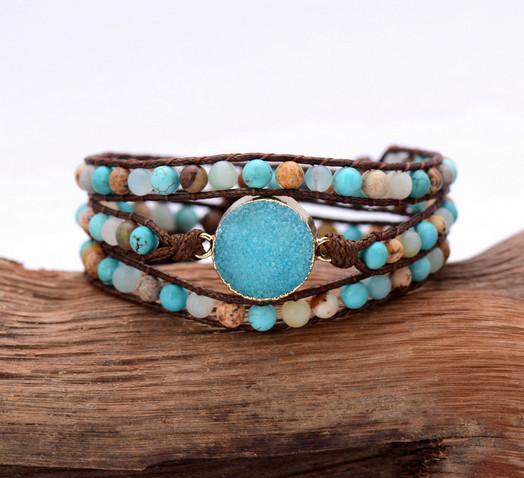 Blue Cove Wrap Bracelet