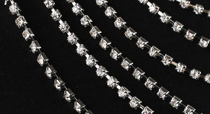 Crystal and Pearl Shoulder Chains